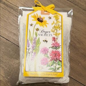 Lavender Dryer Sachets with Yellow Ribbon